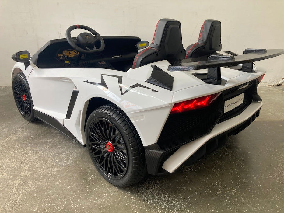 Lamborghini Aventador SV 24V XXL elektrische kinderauto - Trapautodealer