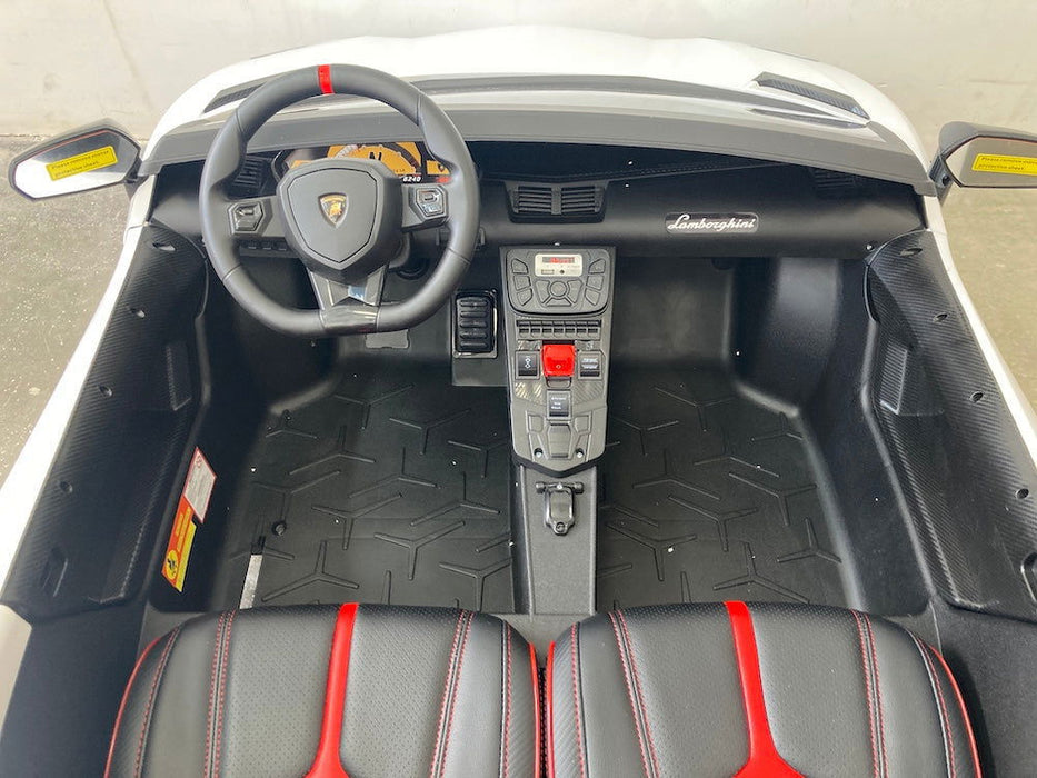 Lamborghini Aventador SV 24V XXL elektrische kinderauto - Trapautodealer