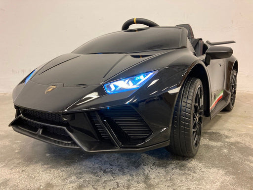 Lamborghini Huracan Kinderauto 12V + 2.4G Afstandsbediening (zwart) - Trapautodealer