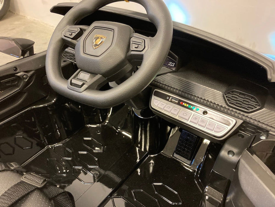 Lamborghini Huracan Kinderauto 12V + 2.4G Afstandsbediening (zwart) - Trapautodealer