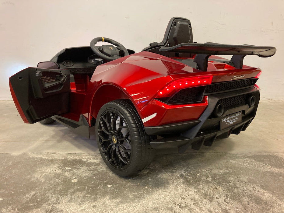 Lamborghini Huracan LP640 Accu Kinderauto 12V + 2.4G RC (rood metallic) - Trapautodealer