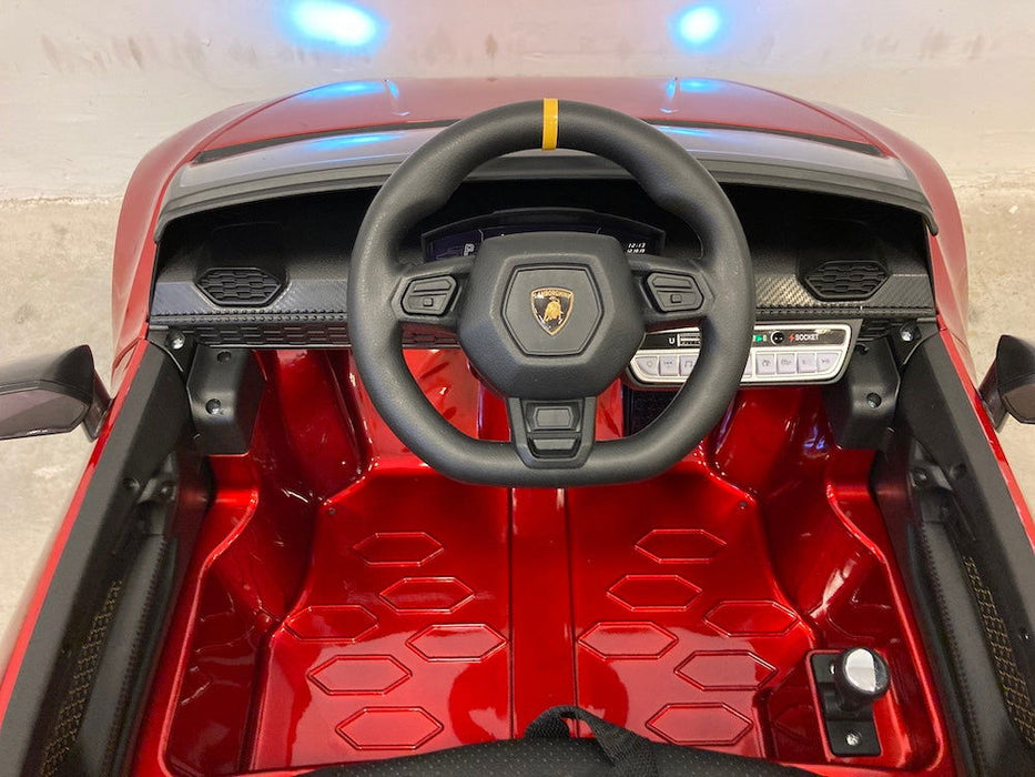 Lamborghini Huracan LP640 Accu Kinderauto 12V + 2.4G RC (rood metallic) - Trapautodealer