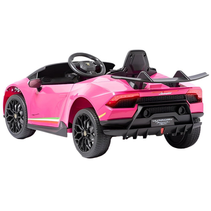 Lamborghini Huracan LP640 Performante Kinderauto 12V + 2.4G RC (roze) - Trapautodealer