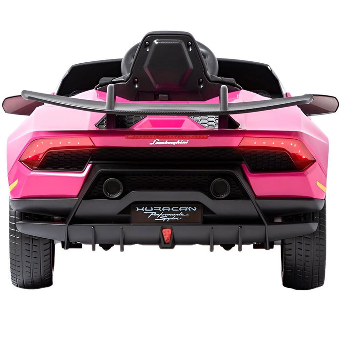 Lamborghini Huracan LP640 Performante Kinderauto 12V + 2.4G RC (roze) - Trapautodealer