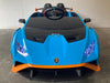 Lamborghini Huracan STO Drift accu auto 12V + 2.4G RC (blauw) - Trapautodealer