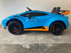 Lamborghini Huracan STO Drift accu auto 12V + 2.4G RC (blauw) - Trapautodealer