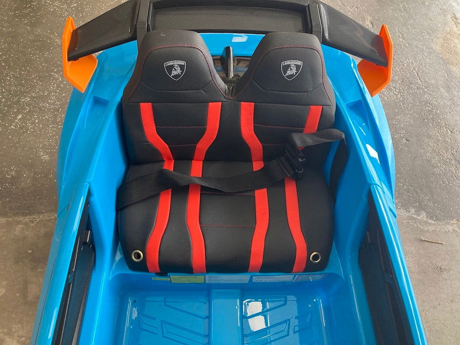 Lamborghini Huracan STO Drift accu auto 12V + 2.4G RC (blauw) - Trapautodealer