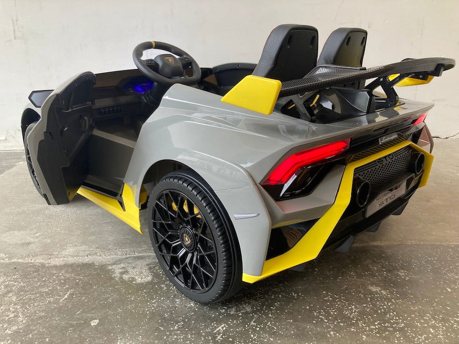 Lamborghini Huracan STO Drift kinderauto 12V + 2.4G RC (grijs) - Trapautodealer