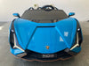 Lamborghini Sian Accuauto 24V 4WD + 2.4G RC 2 persoons (blauw) - Trapautodealer