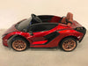 Lamborghini Sian Kinderauto 12V + 2.4G RC (rood) - Trapautodealer