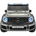 Mercedes G63 XL AMG Deluxe Kinderauto 24V 4WD grijs metallic twee persoons - Trapautodealer