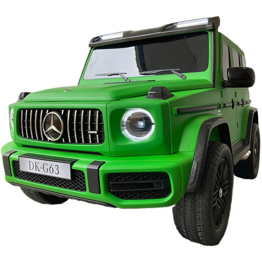 Mercedes G63 XL AMG accu Kinderauto 24V 4WD mat groen twee persoons - Trapautodealer
