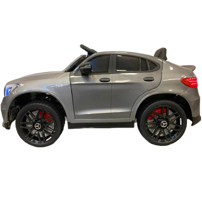 Mercedes GLC 63 Accuauto 1-Persoons 12V 4WD + 2.4G RC (zilvergrijs) - Trapautodealer