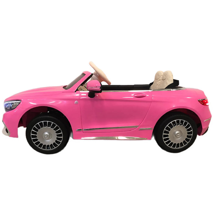 Mercedes S650 Maybach Accu Auto 12V + 2.4G Afstandsbediening (roze) - Trapautodealer