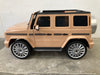 Mercedes G500 elektrische kinderauto 12V + 2.4G RC (beige) - Trapautodealer