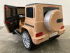 Mercedes G500 elektrische kinderauto 12V + 2.4G RC (beige) - Trapautodealer