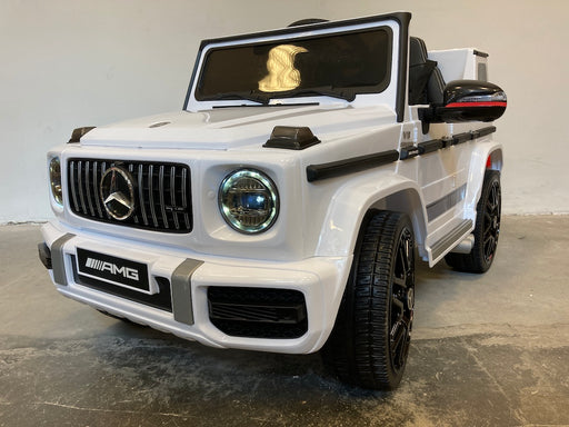 Mercedes G63 AMG Auto voor Kinderen 12V + 2.4G RC (wit) - Trapautodealer