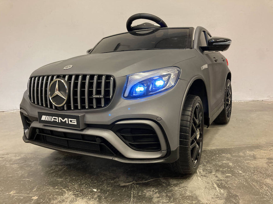 Mercedes GLC 63 kinderauto 1-Persoons 12V 4WD + 2.4G RC (matgrijs) - Trapautodealer
