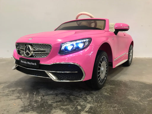 Mercedes S650 Maybach Accu Auto 12V + 2.4G Afstandsbediening (roze) - Trapautodealer