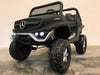 Mercedes Unimog 4WD Kinder Accuauto 2-Persoons 12V + 2.4G RC (mat zwart) - Trapautodealer