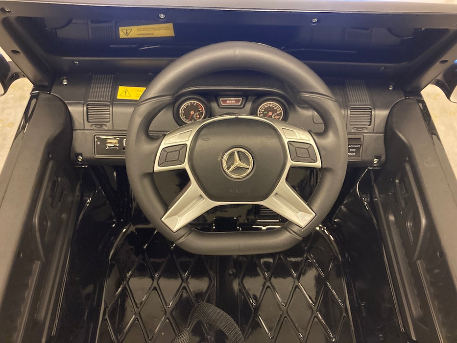 Mercedes-Benz G63 AMG 6x6 Auto Voor Kinderen 12V + 2.4G RC (zwart) - Trapautodealer