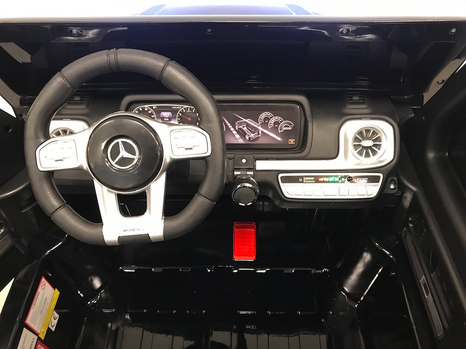 Mercedes G63 AMG Kinderauto 2-Persoons 24V + 2.4G RC 4WD (zwart) - Trapautodealer
