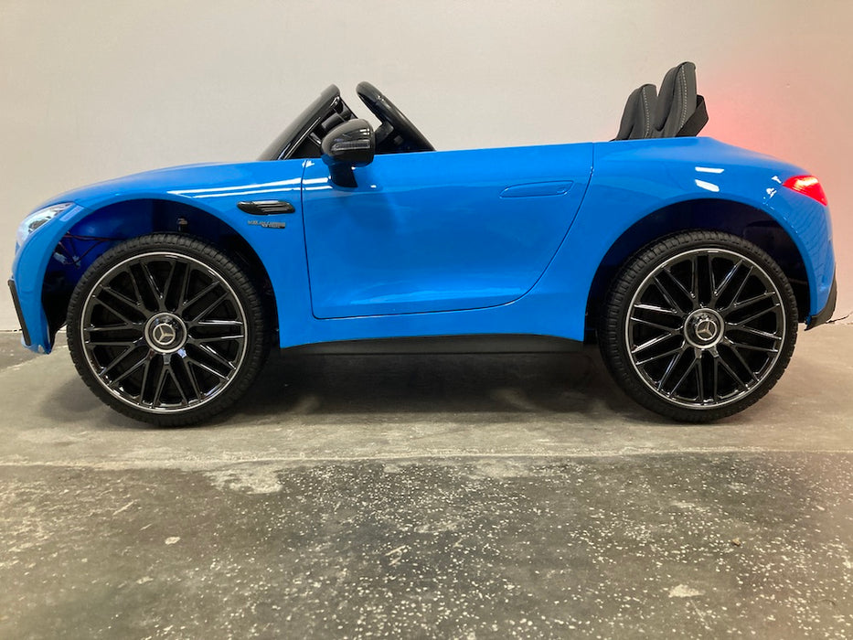 Mercedes SL63 AMG Accuauto 12V 4WD + 2.4G Afstandsbediening (blauw) - Trapautodealer