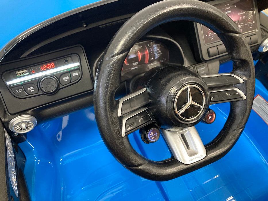 Mercedes SL63 AMG Accuauto 12V 4WD + 2.4G Afstandsbediening (blauw) - Trapautodealer