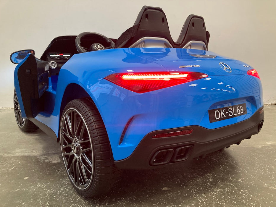Mercedes SL63 AMG Accuauto 12V 4WD + 2.4G Afstandsbediening (blauw) - Trapautodealer