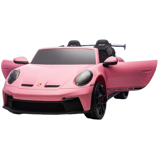 Porsche 911 GT3 elektrische kinderauto 24V 4WD 2 persoons (roze) - Trapautodealer
