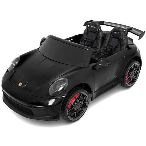 Porsche 911 GT3 kinderauto 24V 4WD MP4 zwart metallic 2 persoons - Trapautodealer