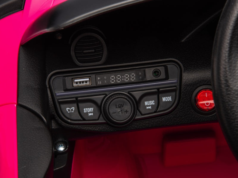 Porsche 718 Spyder RS elektrische kinderauto 12V lithium Full Options (roze) - Trapautodealer