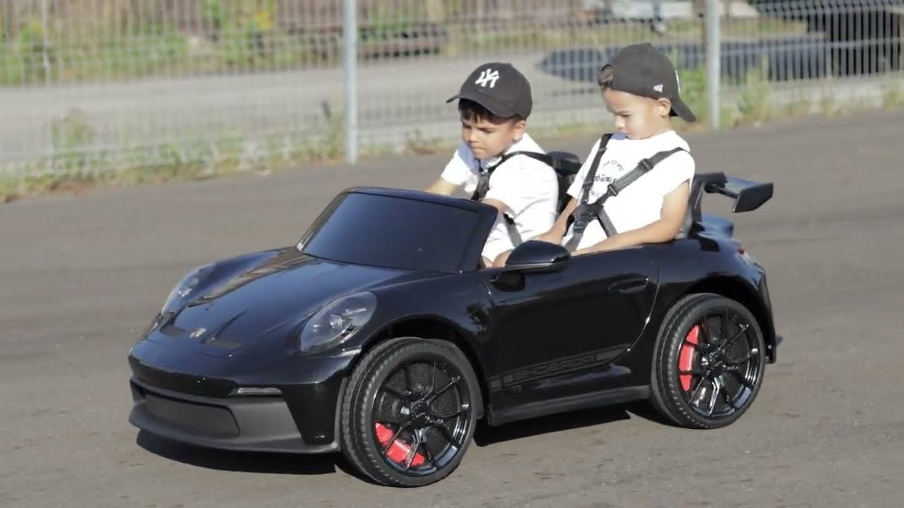 Porsche 911 GT3 accu kinderauto 24 volt twee persoons