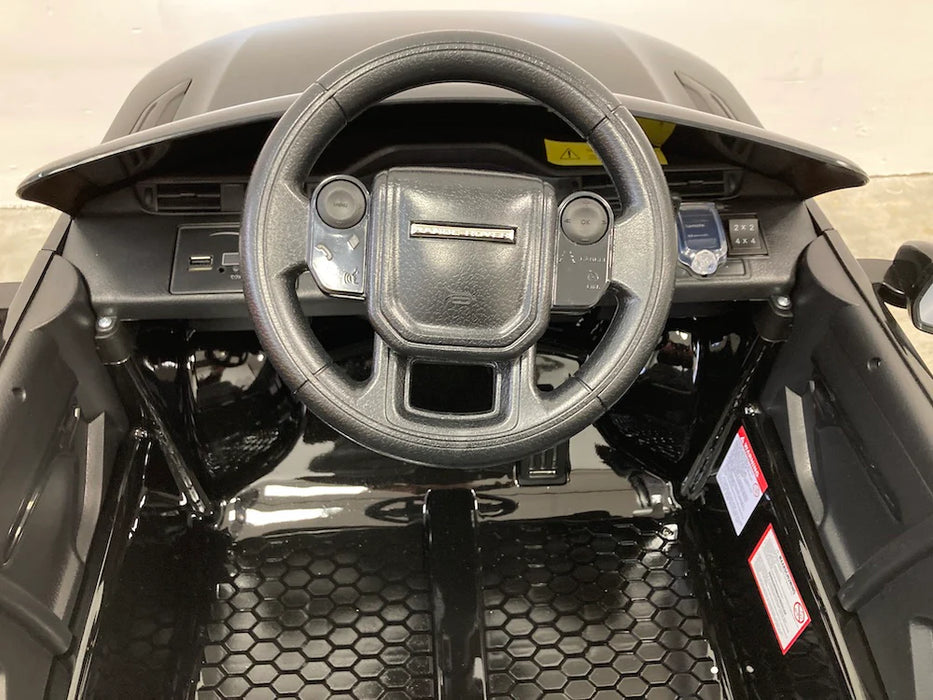 Range Rover Evoque Accu kinderauto 12V 4WD + 2.4G RC (zilvergrijs) - Trapautodealer