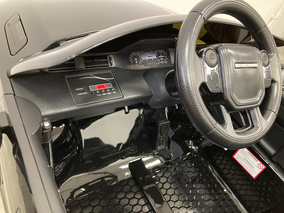 Range Rover Evoque Kinderauto 12V 4WD + 2.4G Afstandsbediening (zwart) - Trapautodealer