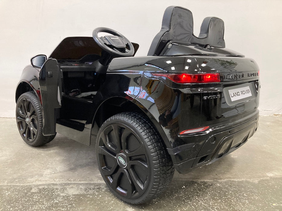 Range Rover Evoque Kinderauto 12V 4WD + 2.4G Afstandsbediening (zwart) - Trapautodealer