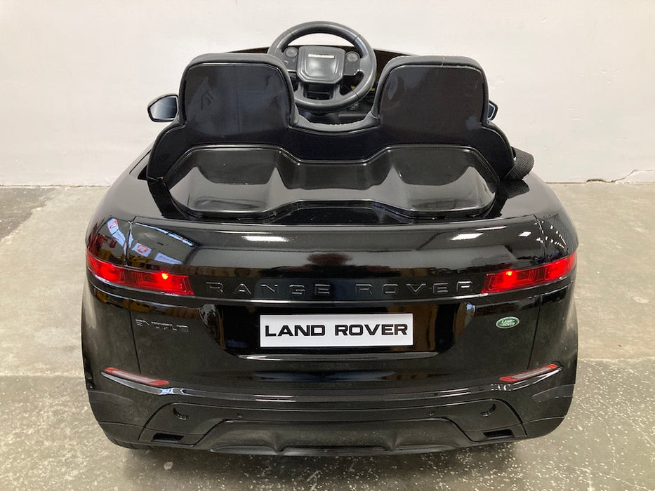 Range Rover Evoque Kinderauto 12V 4WD + 2.4G Afstandsbediening (zwart) - Trapautodealer