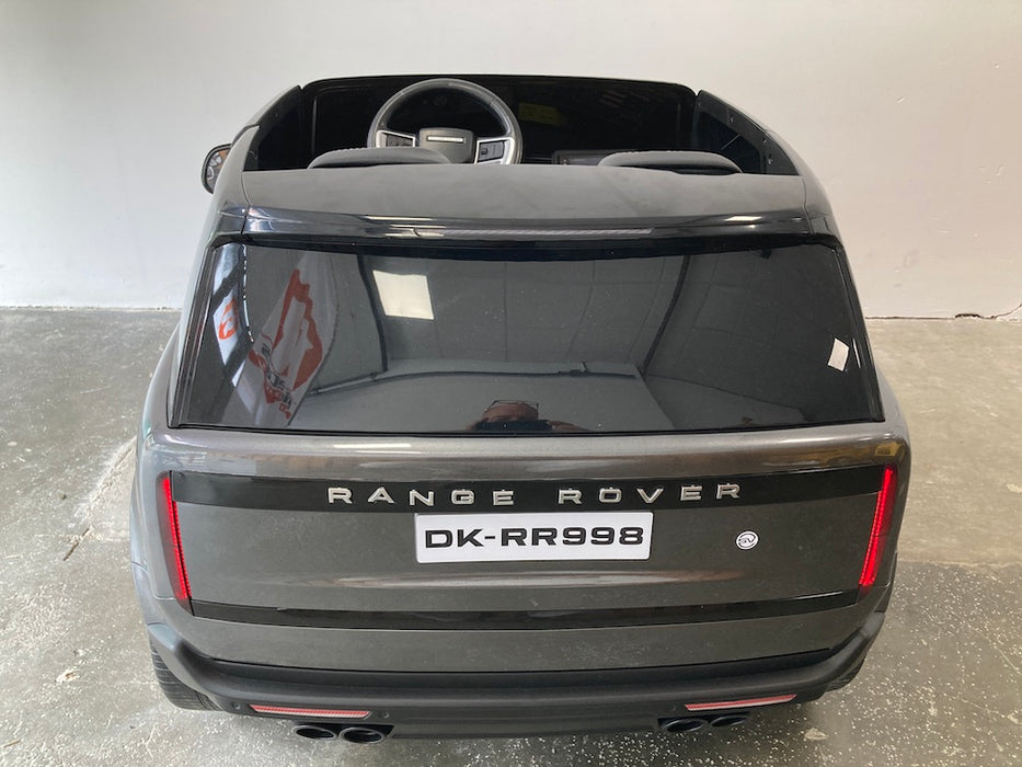 Range Rover Voque Kinderauto 2-Persoons 24V + 2.4G Afstandsbediening (zilver metallic) - Trapautodealer