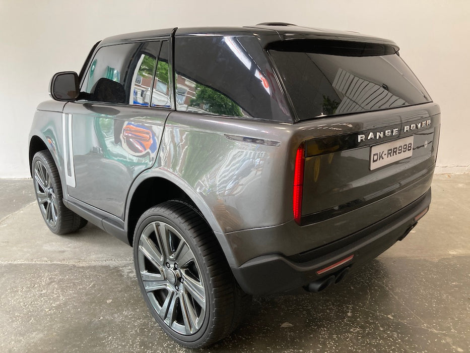 Range Rover Voque Kinderauto 2-Persoons 24V + 2.4G Afstandsbediening (zilver metallic) - Trapautodealer