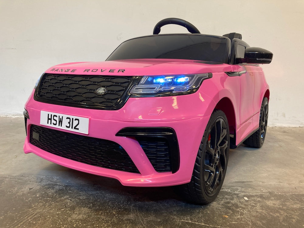 Range Rover Velar Kinderauto 12V (roze) | Trapautodealer.nl