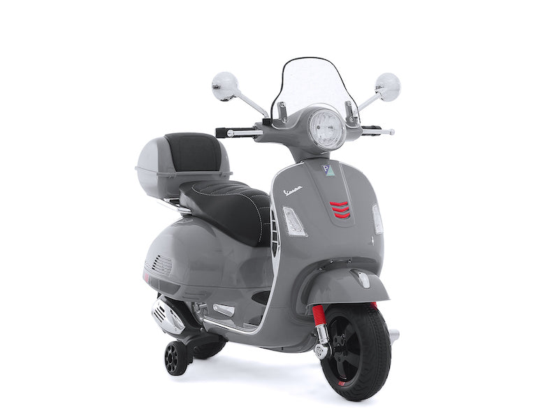 Vespa elektrische kinderscooter GTS 12V (grijs) - Trapautodealer
