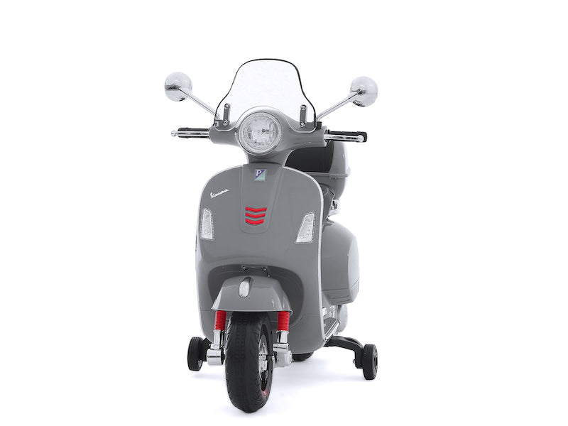 Vespa elektrische kinderscooter GTS 12V (grijs) - Trapautodealer