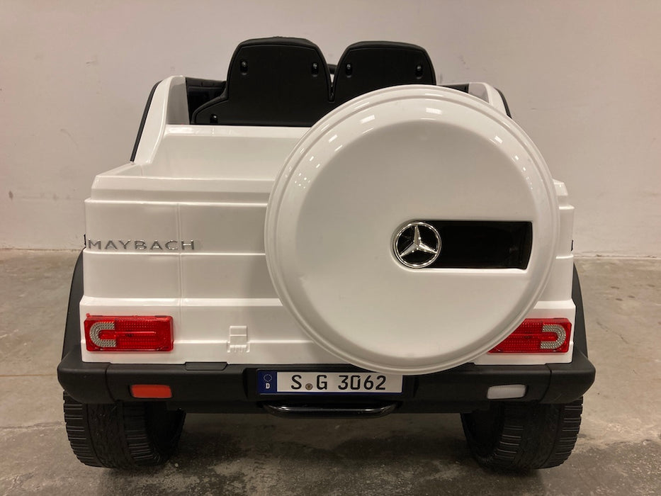 Mercedes Maybach G650 Kinderauto 12V + 2.4G RC (wit) - Trapautodealer