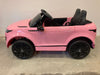 Range Rover Evoque Elektrische Kinderauto 12 Volt + 2.4G RC (roze) - Trapautodealer