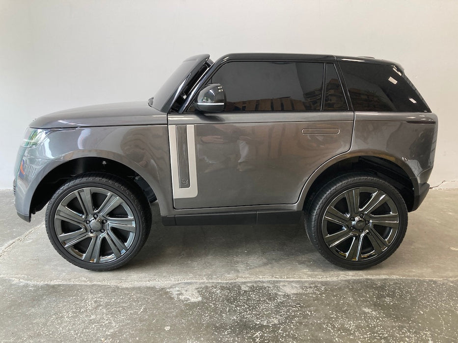 Range Rover Voque Kinderauto 2-Persoons 24V + 2.4G Afstandsbediening (zilver metallic) - Trapautodealer