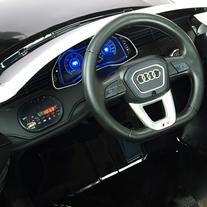 Audi Q8 Accu Auto 12 Volt + 2.4G RC (zwart) - Trapautodealer