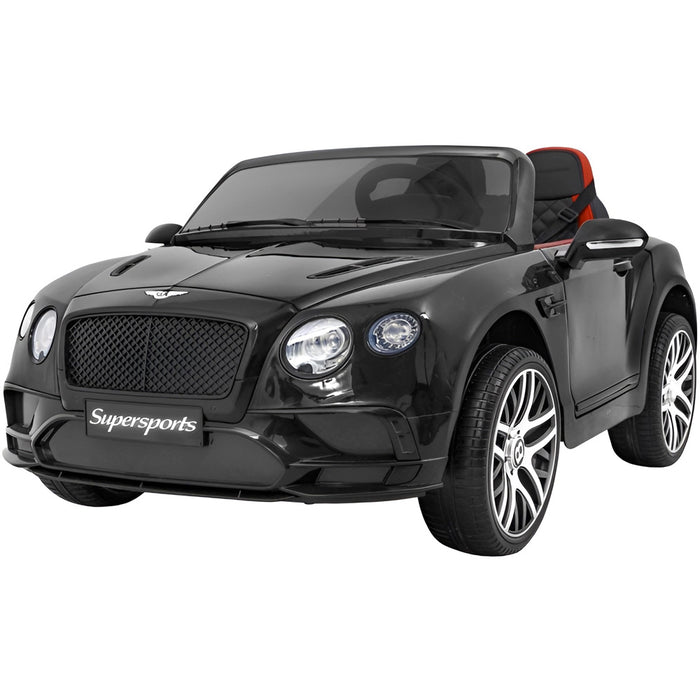 Bentley Continental Supersports Kinderauto 12V + 2.4G RC (zwart) - Trapautodealer