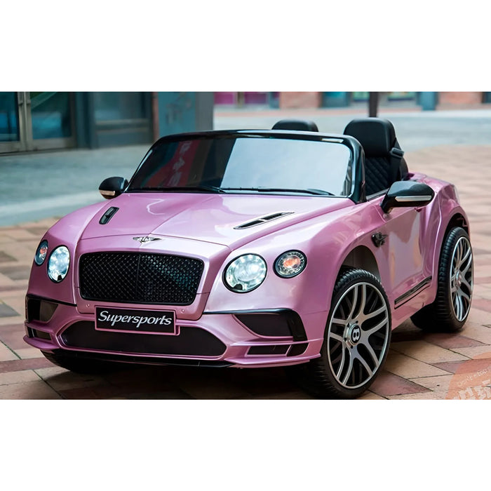 Bentley Continental Supersports Speelgoed Auto 12 Volt + 2.4G RC (roze) - Trapautodealer