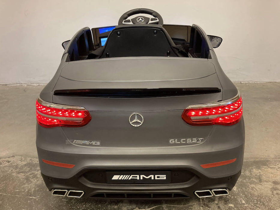 Mercedes GLC 63 kinderauto 1-Persoons 12V 4WD + 2.4G RC (matgrijs) - Trapautodealer