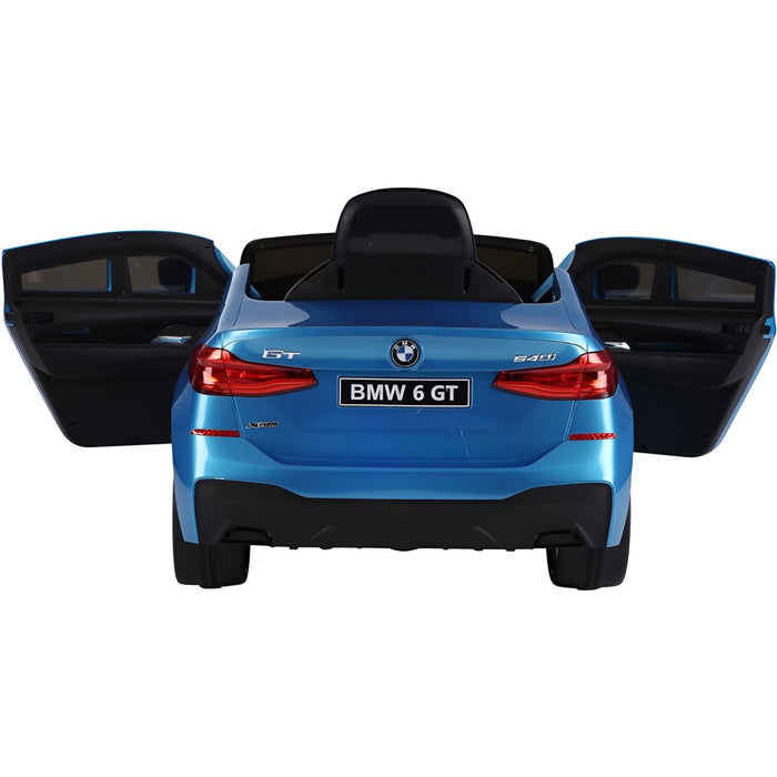 BMW 6 GT Accu Auto 12V + 2.4G RC (blauw) - Trapautodealer